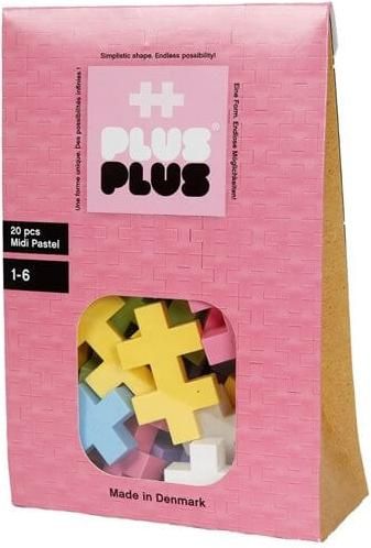 Τουβλάκια Plus Plus μεγάλα σε σακούλα Pastel 20 τεμάχια