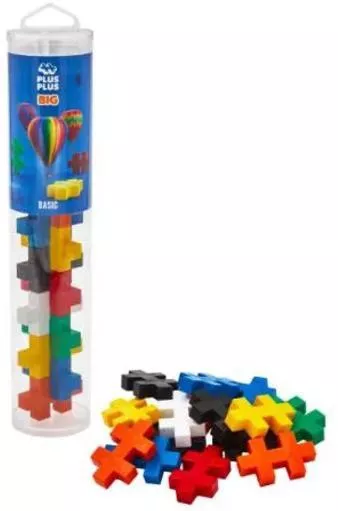 Τουβλάκια Plus Plus μεγάλα σε σωλήνα Basic 15 τεμάχια