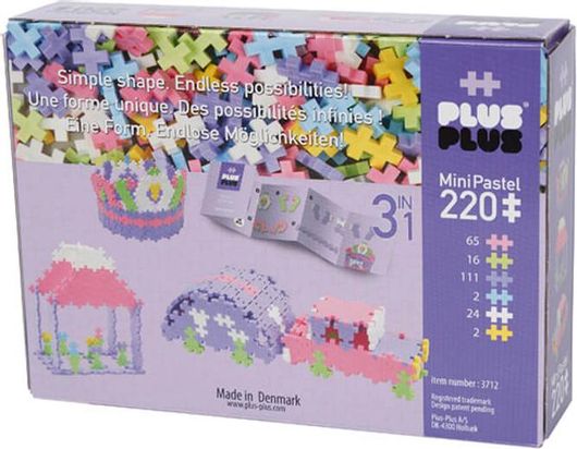 Τουβλάκια Plus Plus σε κουτί Pastel 3 σε 1 220 τεμάχια