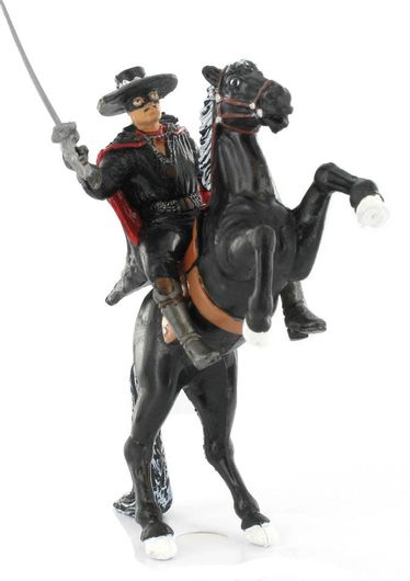 Παιχνίδι Μινιατούρα Comansi Zorro πάνω σε άλογο