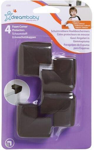 Προστατευτικά Γωνιών Dreambaby Foam Corner Protectors Καφέ