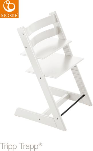 Καρεκλάκι Φαγητού Stokke Tripp Trapp με Σκελετό από Ξύλο & Θέση από Ξύλο Λευκό