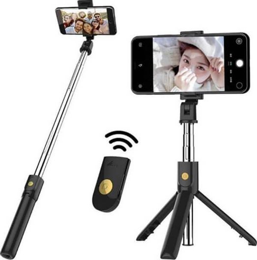 Τρίποδο Κινητού Selfie Stick K07 με Χειριστήριο Bluetooth