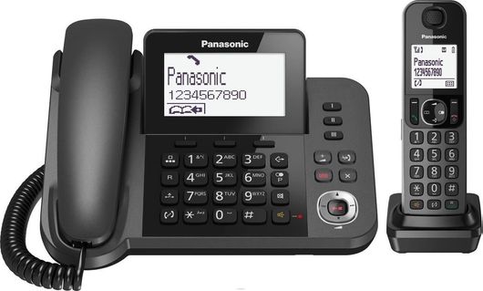 Ενσύρματο Τηλέφωνο Panasonic KX-TGF320 Γραφείου Μαύρο