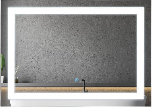 Καθρέπτης Μπάνιου HOMCOM με LED Φωτισμό 70x50x4cm 834-032