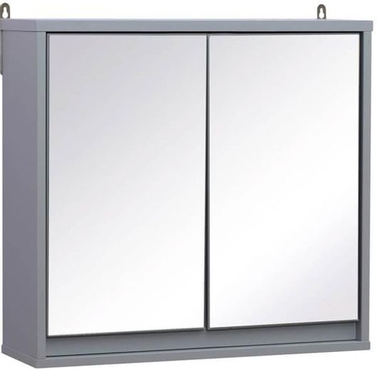 Καθρέπτης Μπάνιου HOMCOM με Ντουλάπι 48x14.5x45cm 834-172