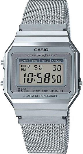 Ρολόι Casio Collection Stainless A-700WEM-7AEF Ασημί