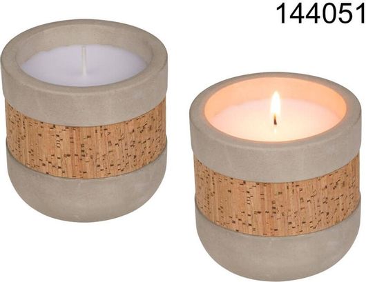 Διακοσμητικά Κεριά με Τσιμεντένιο Δοχείο