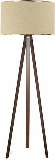 Φωτιστικό Δαπέδου Megapap Rosling 38x21x140cm Καρυδί - Μπεζ