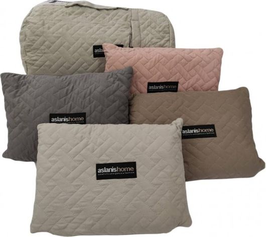 Μαξιλαροθήκες Ζευγάρι Aslanis Home 52x72cm Venetian Ροζ