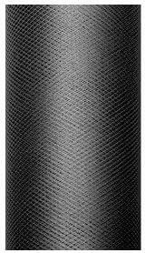 Tulle Plain, black, 0.5x9m