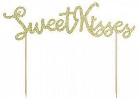 Διακοσμητικά Γλυκών Sweet Kisses Χρυσό