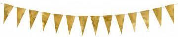 Διακοσμητικά Σημαιάκια Χρυσά 2.15m