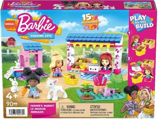 Τουβλάκια Mega Bloks Barbie για 4+ Ετών 90τμχ