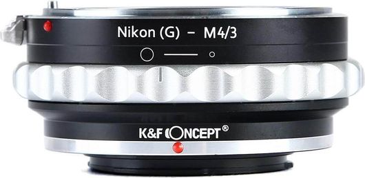 K&F Concept Lens Mount Adapter With Aperture Control Ring For Nikon G/F/AI/AIS/D/AF-S Mount Lens To M4/3 Mount Cameras