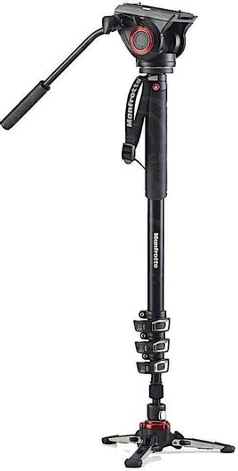Manfrotto Xpro 4 Section Video Monopod W Fluid Head & Fluidtech Base Μονόποδο