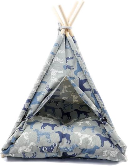 Κρεβάτι Σκύλου Ινδιάνικη Σκηνή 56x56x60cm Πολύχρωμο