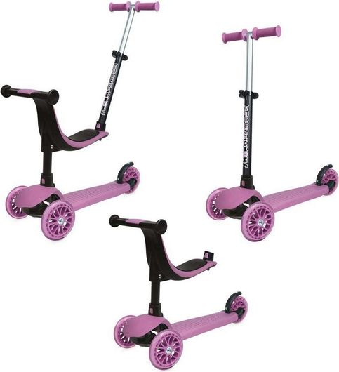 Παιδικό Πατίνι AS Shoko Prime 3 σε 1 Τρίτροχο με Κάθισμα για 12+ Μηνών Ροζ