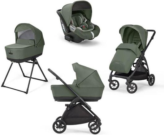 Παιδικό Καρότσι Inglesina Electa Full Kit System με Cab Tribeca Πράσινο Μαύρο