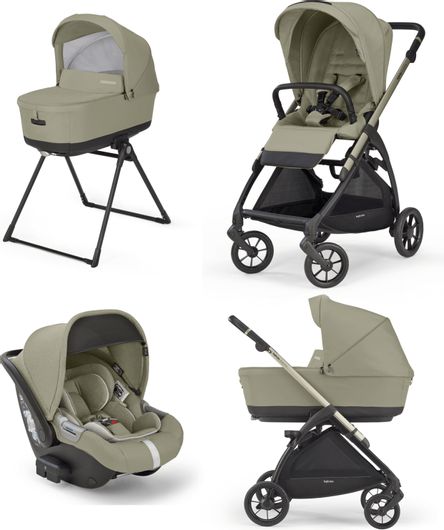 Παιδικό Καρότσι Inglesina Electa Full Kit System με Cab Nolita Μπεζ Μαύρο