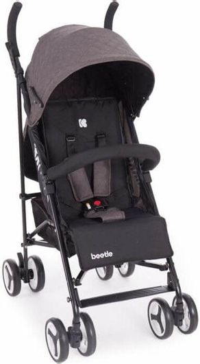 Καρότσι Μπαστούνι Kikka Boo Beetle Γκρι 7.2kg Κατάλληλο για Νεογέννητο