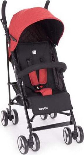 Καρότσι Μπαστούνι Kikka Boo Beetle Κόκκινο 7.2kg Κατάλληλο για Νεογέννητο