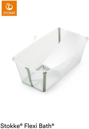 Μπανιέρα Μωρού Stokke Flexi Bath Bundle Transparent Πράσινο