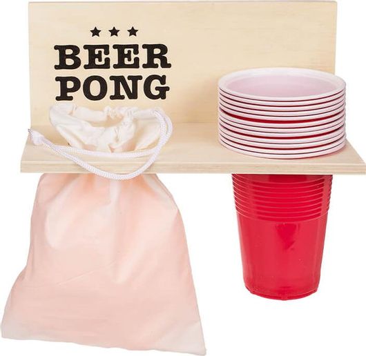 Ράφι Beer Pong με 12 Φλιτζάνια, 12Μπάλες 25x12x15cm