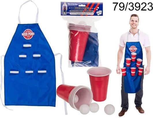 Ποδιά Κουζίνας Beer Pong  80 x 50 cm