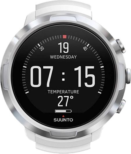 Καταδυτικό Ρολόι Suunto D5 SS050181000 με Λουράκι Σιλικόνης Λευκό