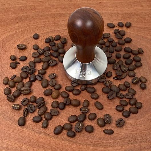 Tamper-Πατητήρι Καφέ 57mm Karni Sandalwood Ανοιχτό