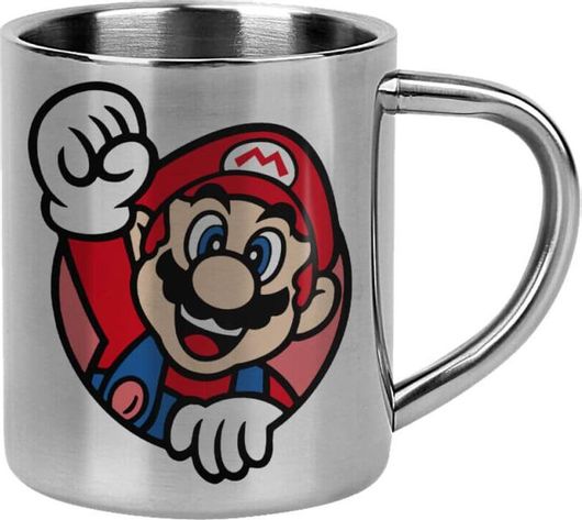Gaming Κούπα Super Mario Win Ανοξείδωτη Διπλού Τοιχώματος 300ml