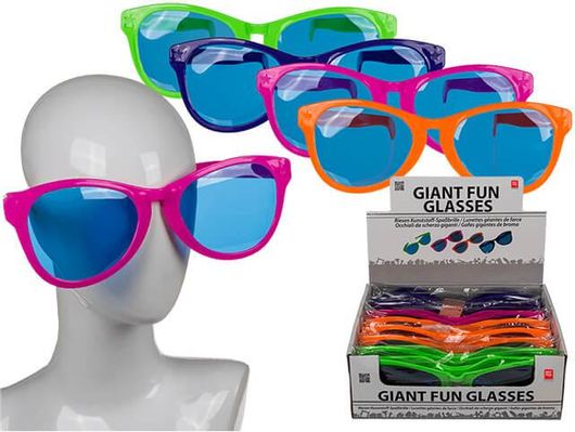 Γυαλιά Γιγαντιαία Πλαστικά με Έγχρωμους Φακούς 25cm