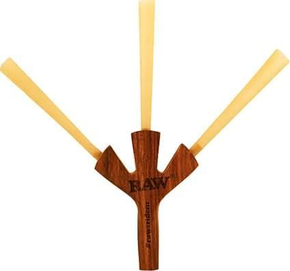 Πίπα Τσιγάρου Raw Trident Ξύλινη για 3 Τσιγάρα 1 τμχ