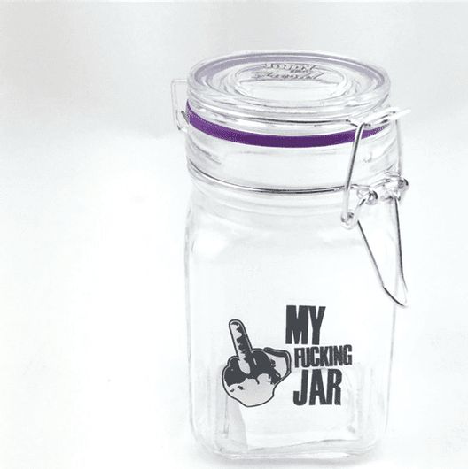 Βάζο Αποθήκευσης Καπνού Juicy Jays My Fucking Jar Γυάλινο 280 ml Διάφανο