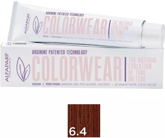 Μόνιμη Βαφή Μαλλιών Alfaparf Milano Color Wear 6.4 Ξανθό Σκούρο Χάλκινο 60ml