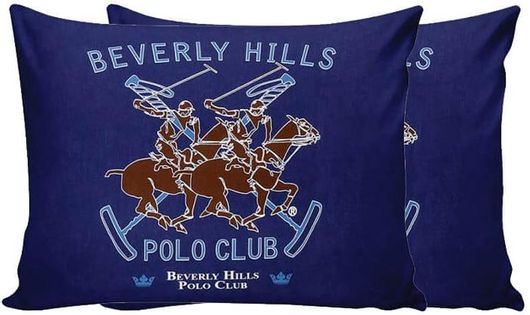 Σετ Μαξιλαροθήκες Beverly Hills Polo Club 50x70cm 2τμχ Μπλε 176BHP0108