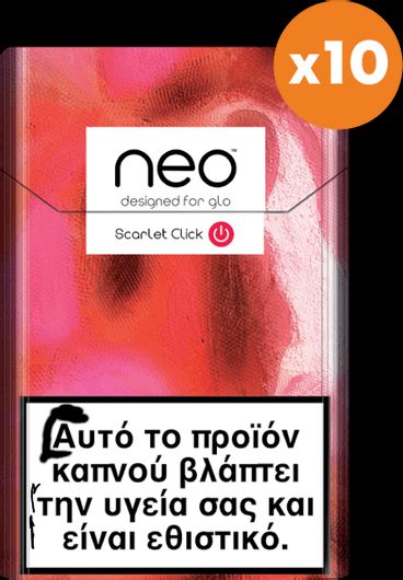 Ράβδοι Καπνού glo Neo™ Scarlet Click 10τμχ
