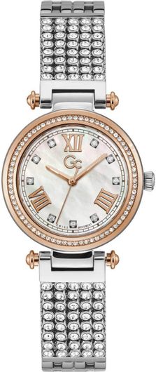 Γυναικείο Ρολόι Guess με Μεταλλικό Μπρασελέ Y47009L1MF Ασημί