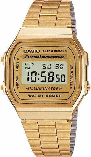 Ρολόι Casio Vintage Iconic Χρονογράφος Μπρασελέ Stainless Steel Χρυσό
