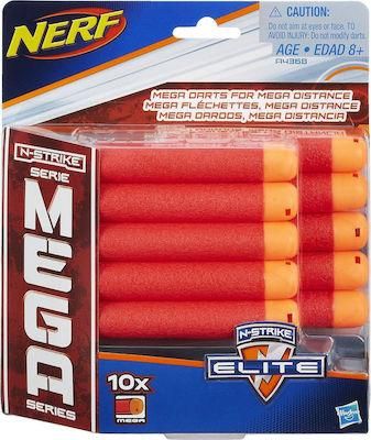 Ανταλλακτικά Βέλη Hasbro Nerf N-Strike Elite Mega 10τμχ