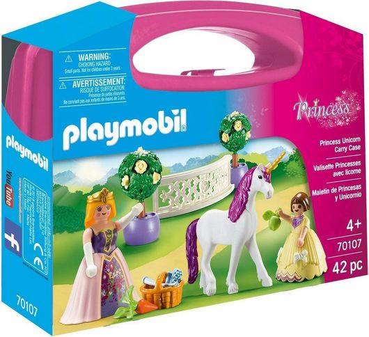 Playmobil Βαλιτσάκι Princess Unicorn Carry Case L για 4 ετών