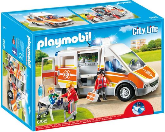 Ασθενοφόρο Playmobil City Life με Φώτα και Ήχο