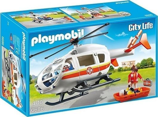 Playmobil City Life Ελικόπτερο Πρώτων Βοηθειών για 4-10 ετών