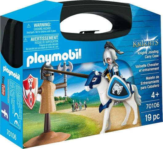 Playmobil Knights Βαλιτσάκι Εξάσκηση Κονταρομαχίας για 4+ Ετών #70106