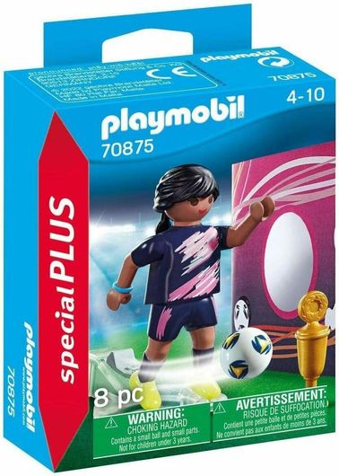 Playmobil Special Plus Γυναίκα Ποδοσφαιριστής με Τοίχο Εξάσκησης για 4-10 ετών