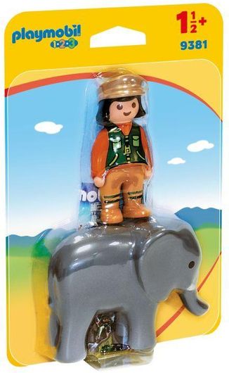 Playmobil 123 Animal Keeper with Elephant για 1.5+ ετών