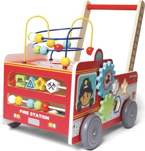 Περπατούρα Wood N Play Πρώτα Βήματα Πυροσβέστης PRG00435