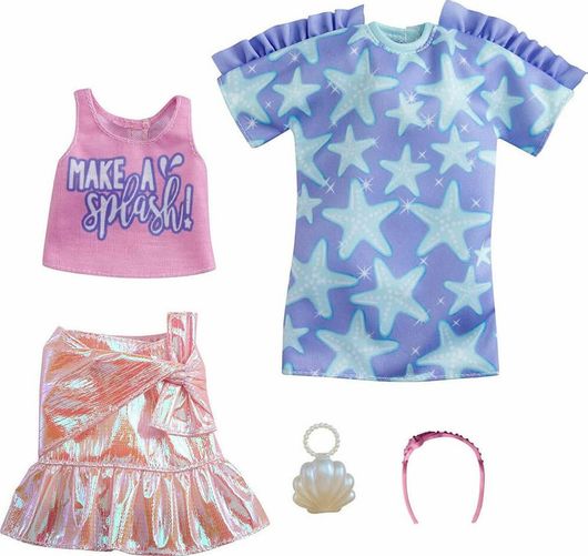 Κούκλα Mattel Barbie Fashion Shirt & Skirt για 3+ Ετών