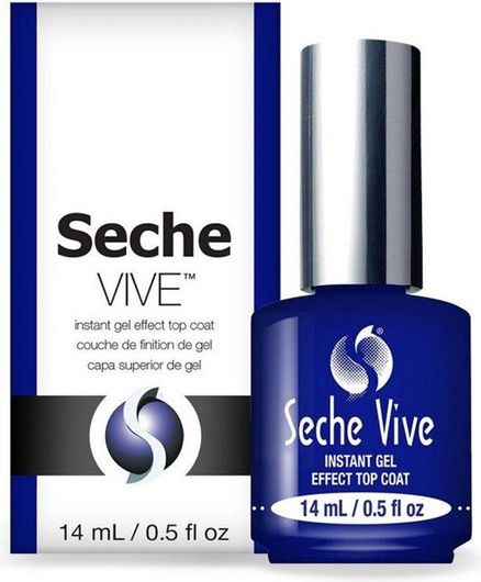 Top Coat Seche Vive Instant Gel Effect για Απλά Βερνίκια 14ml